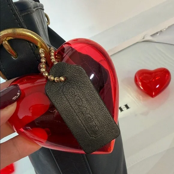 Coach Vintage 4153 Black Leather Messenger Bag❤️❤️❤️🎀 - Picture 3 of 15